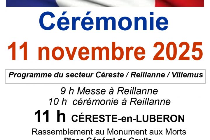 CEREMONIE DU 11 NOVEMBRE 2025